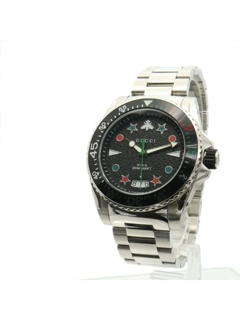 Gucci Watch Dive Quartz SS Black